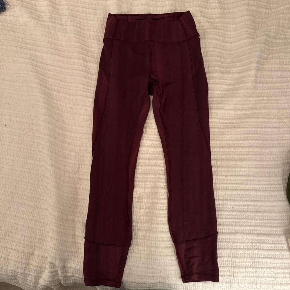 lululemon athletica Kids Burgundy Leggings